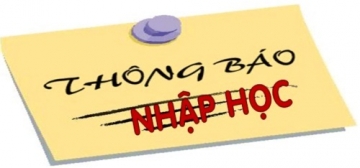 Thông báo nhập học đợt 1 -2016