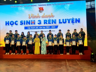 Biểu dương Học sinh 3 tốt, Học sinh 3 rèn luyện cấp thành phố năm học 2021 - 2022